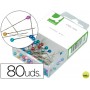 AGUJAS SEÑALIZADORAS Q-CONNECT-CAJA DE 80 UNIDADES -COLORES SURTIDOS