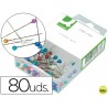AGUJAS SEÑALIZADORAS Q-CONNECT-CAJA DE 80 UNIDADES -COLORES SURTIDOS