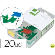 BANDERITAS SEÑALIZADORAS Q-CONNECT CAJA DE 20 UNIDADES COLORES SURTIDOS