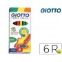ROTULADOR GIOTTO TURBO COLOR CAJA DE 6 COLORES LAVABLES CON PUNTA BLOQUEADA