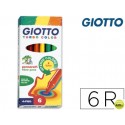 ROTULADOR GIOTTO TURBO COLOR CAJA DE 6 COLORES LAVABLES CON PUNTA BLOQUEADA