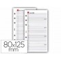 RECAMBIO AGENDA ANILLAS MIQUELRIUS 80X125MM INTEGRAL CADDY ANUALIDAD DIA PAGINA