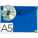 CARPETA BEAUTONE DOSSIER BROCHE 34352 POLIPROPILENO DIN A5 AZUL TRANSPARENTE