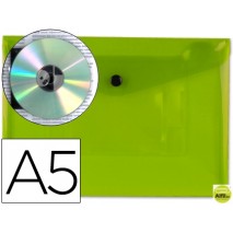 CARPETA BEAUTONE DOSSIER BROCHE 34353 POLIPROPILENO DIN A5 VERDE TRANSPARENTE