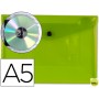 CARPETA BEAUTONE DOSSIER BROCHE 34353 POLIPROPILENO DIN A5 VERDE TRANSPARENTE