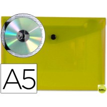 CARPETA BEAUTONE DOSSIER BROCHE 34351 POLIPROPILENO DIN A5 AMARILLO TRANSPARENTE