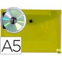 CARPETA BEAUTONE DOSSIER BROCHE 34351 POLIPROPILENO DIN A5 AMARILLO TRANSPARENTE