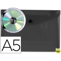 CARPETA BEAUTONE DOSSIER BROCHE 34355 POLIPROPILENO DIN A5 NEGRA TRANSPARENTE