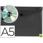CARPETA BEAUTONE DOSSIER BROCHE 34355 POLIPROPILENO DIN A5 NEGRA TRANSPARENTE