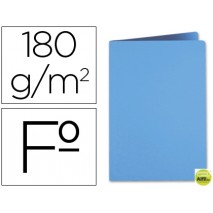 SUBCARPETA LIDERPAPEL FOLIO CELESTE INTENSO 185G/M2