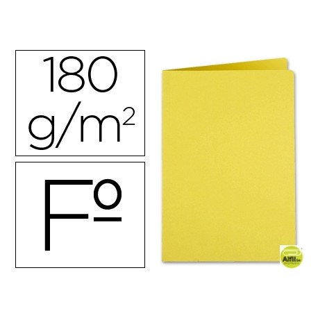 SUBCARPETA LIDERPAPEL FOLIO AMARILLO INTENSO 185G/M2