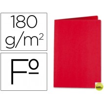 SUBCARPETA LIDERPAPEL FOLIO ROJO INTENSO 185G/M2