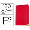 SUBCARPETA LIDERPAPEL FOLIO ROJO INTENSO 185G/M2