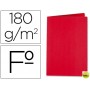 SUBCARPETA LIDERPAPEL FOLIO ROJO INTENSO 185G/M2