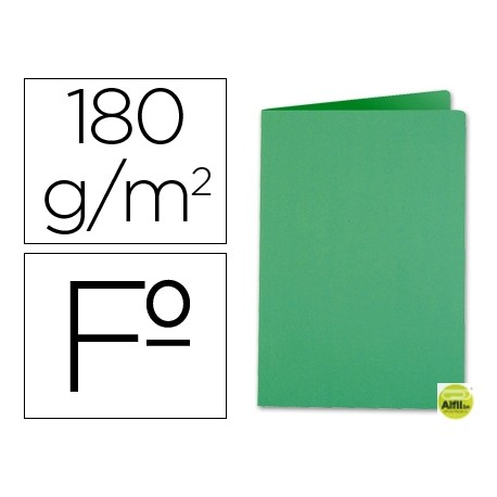 SUBCARPETA LIDERPAPEL FOLIO VERDE INTENSO 185G/M2