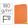SUBCARPETA LIDERPAPEL FOLIO NARANJA INTENSO 185G/M2