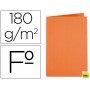 SUBCARPETA LIDERPAPEL FOLIO NARANJA INTENSO 185G/M2