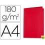 SUBCARPETA LIDERPAPEL A4 ROJO INTENSO 185G/M2