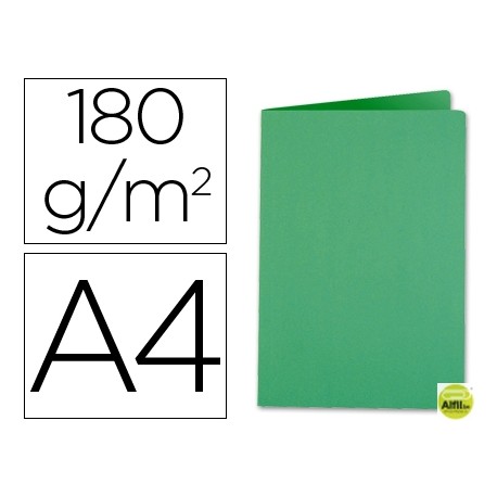 SUBCARPETA LIDERPAPEL A4 VERDE INTENSO 185G/M2