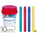 PUNZON PLASTICO DE COLOR -CON PUNTA DE ACERO LATONADO