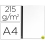 TAPA DE ENCUADERNACION Q-CONNECT CARTON DIN A4 BLANCO BRILLANTE 215 GR -UNIDAD