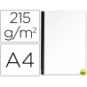 TAPA DE ENCUADERNACION Q-CONNECT CARTON DIN A4 BLANCO BRILLANTE 215 GR -UNIDAD