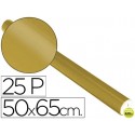 PAPEL METALIZADO ORO ROLLO 25 HOJAS TREPADO 50X65 CM