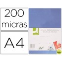 TAPA DE ENCUADERNACION Q-CONNECT PVC DIN A4 200 MC INCOLORA