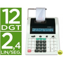 CALCULADORA CITIZEN IMPRESORA PANTALLA PAPEL CX-121 12 DIGITOS CON TECLA DE IMPUESTOS