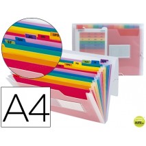 CARPETA BEAUTONE CLASIFICADOR FUELLE 42159 POLIPROPILENO DIN A4 TTE 2 HUECOS TARJETAS -SPECTRAFILE 1