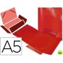 CARPETA BEAUTONE GOMAS SOLAPAS34970 POLIPROPILENO DIN A5 ROJA