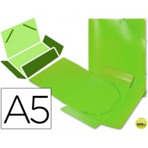 CARPETA BEAUTONE GOMAS SOLAPAS34973 POLIPROPILENO DIN A5 VERDE