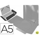 CARPETA BEAUTONE GOMAS SOLAPAS34974 POLIPROPILENO DIN A5 INCOLORA