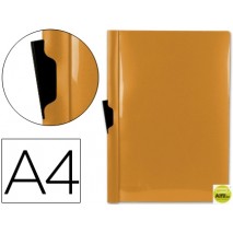 CARPETA BEAUTONE DOSSIER PINZA LATERAL 45301 POLIPROPILENO DIN A4 NARANJA -30 HOJAS -PINZA DESLIZANT