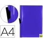 CARPETA BEAUTONE DOSSIER PINZA LATERAL 45302 POLIPROPILENO DIN A4 AZUL -30 HOJAS -PINZA DESLIZANTE