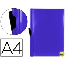 CARPETA BEAUTONE DOSSIER PINZA LATERAL 45302 POLIPROPILENO DIN A4 AZUL -30 HOJAS -PINZA DESLIZANTE