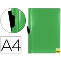CARPETA BEAUTONE DOSSIER PINZA LATERAL 45303 POLIPROPILENO DIN A4 VERDE CLA-30 HOJAS -PINZA DESLIZAN