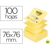 BLOC DE NOTAS ADHESIVAS QUITA Y PON POST-IT 76X76 MM Z-NOTES