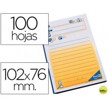 BLOC DE NOTAS ADHESIVAS QUITA Y PON POST-IT 102X76 MM TELEFONICO -7694-
