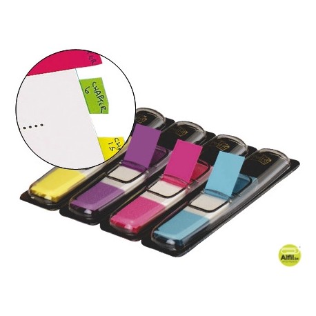 BANDERITAS SEPARADORAS 683-4ABDISPENSADOR 4 COLORES BRILLANTES