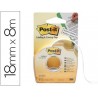 CINTA ADHESIVA POST-IT 8X18 MM2 LINEAS EN PORTARROLLOS ESPECIAL PARA OCULTAR Y ETIQUETAR