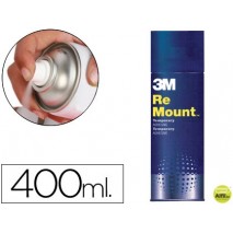 PEGAMENTO SCOTCH SPRAY REMOUN 400 ML ADHESIVO REPOSICIONABLE INDEFINIDAMENTE