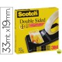 CINTA ADHESIVA SCOTCH DOS CARAS 33X19 MM