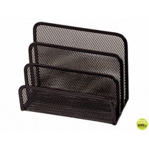 SOPORTE PARA CARTAS Q-CONNECT -METALICO REJILLA NEGRO -175X140X82 MM