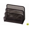 SOPORTE PARA CARTAS Q-CONNECT -METALICO REJILLA NEGRO -175X140X82 MM