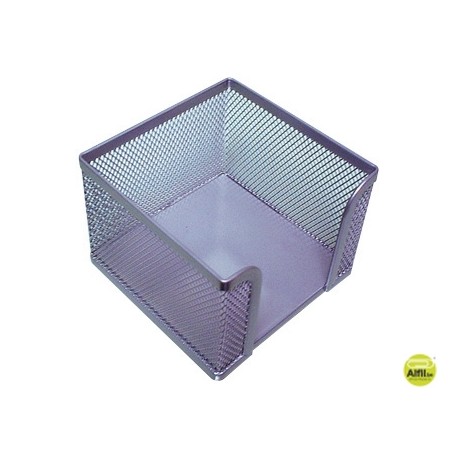 SOPORTE TACO DE PAPEL METALICOGXA66 REJILLA PLATA -95X95X80 MM