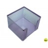 SOPORTE TACO DE PAPEL METALICOGXA66 REJILLA PLATA -95X95X80 MM