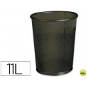 PAPELERA METALICA Q-CONNECT NEGRA - REJILLA- 205X210X150MM
