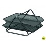 BANDEJA SOBREMESA METALICA Q-CONNECT REJILLA GXA100 NEGRA2 BANDEJAS MOVIBLES -300X185X350 MM