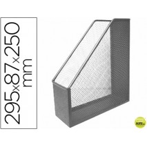 REVISTERO METALICO Q-CONNECT REJILLA GXA29 GRIS 87X295X250 MM